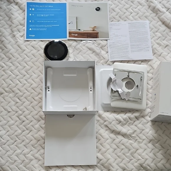 Black and Silver Smart Thermostat Accessory